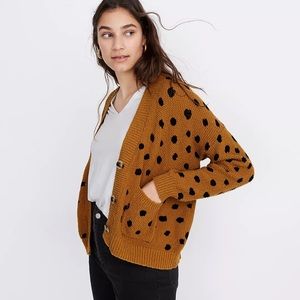 Madewell Hillview Cardigan in Painted Spots size medium